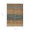 Edge Collections - 3' x 5' - Brown - Durable Striped Area Rug for Indoor and Outdoor Use - 1 Piece